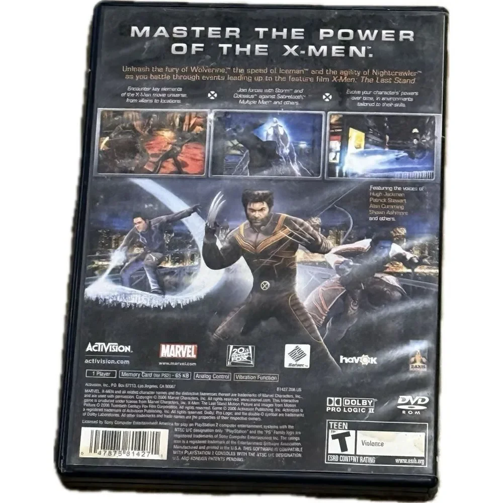 X-Men The Official Game Playstation 2 PS2‎